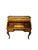 This elegant bureau à cylindre combines fine marquetry with a practical fitted interior. The upper section is finished...
