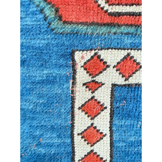 Art Deco Geometric Wool Milas Rug, Turkey, 1970s For Sale - Image 10 of 16