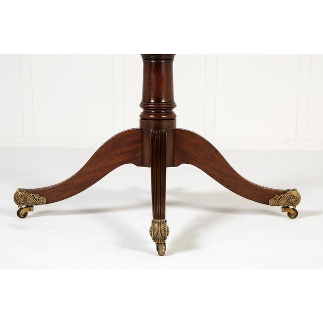 19th Century English Regency Mahogany Drum Table For Sale - Image 5 of 11