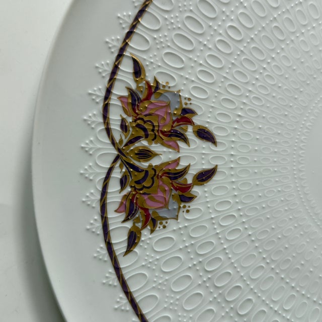 Postmodern Romanze Orchidee Cake Plate by Björn Wiinblad for Rosenthal Studio Linie, Germany, 1979 For Sale - Image 3 of 6