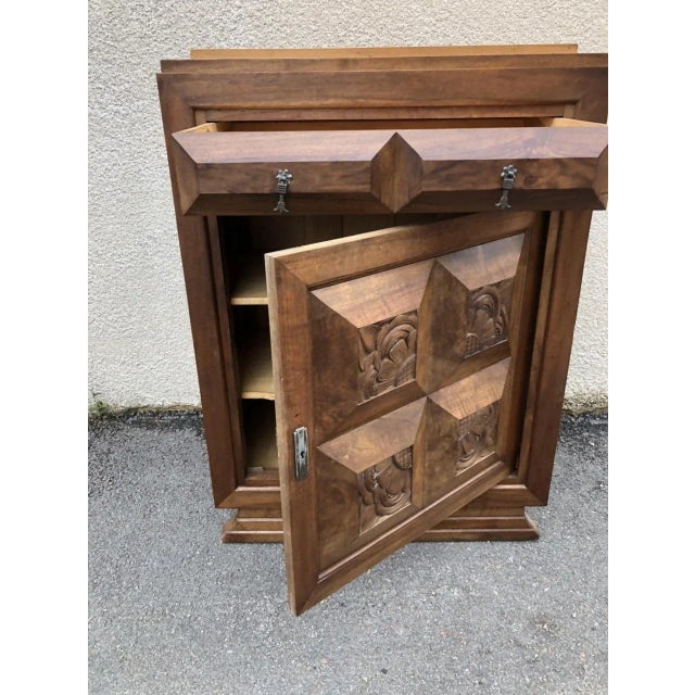 Art Deco Walnut Cabinet, 1920s For Sale - Image 11 of 12