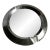 Art Deco Black Tessellated Stone and Chrome Mirror, Maitland Smith Style For Sale
