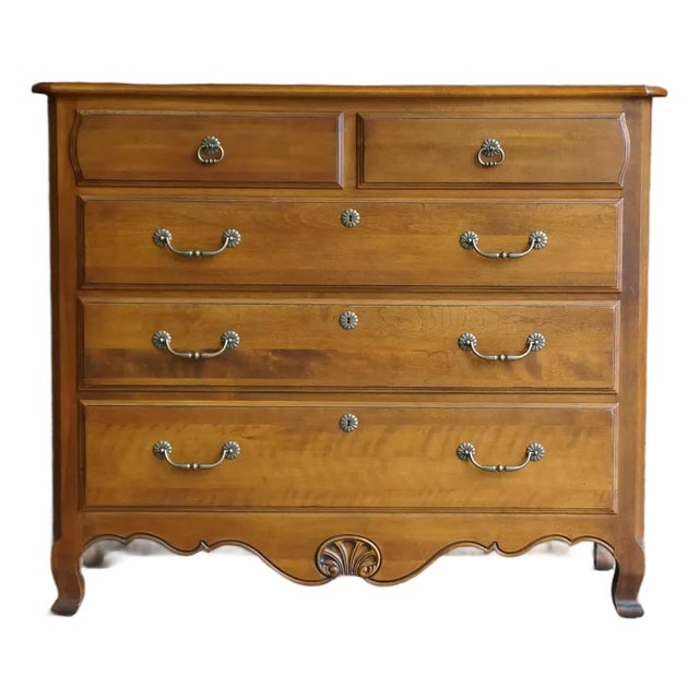Ethan Allen Country French Tall Dresser For Sale