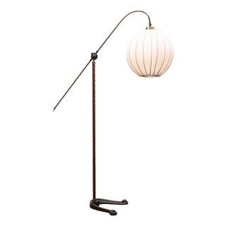 Vintage Brass Water Pump Floor Lamp from Fog & Mørup, 1940s For Sale