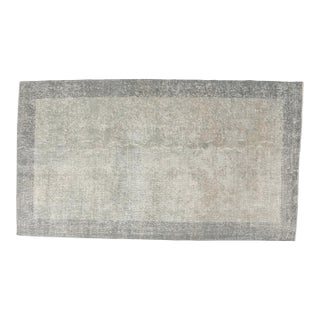 Mid 20th Century Gray Oushak Home Living Rug For Sale