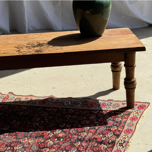 Vintage Coffee Table in Indonesian Brown Teak, 1980s For Sale - Image 11 of 18