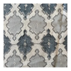 Tyler Graphics Hand Printed Linen Fabric - 1 1/2 Yards 54” X 50” Remnant