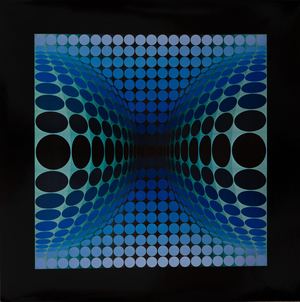 Victor Vasarely, OND II, Etching