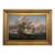 Vintage Maritime Seascape Oil Painting With Dutch Ships Nautical Naval Art For Sale