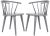 18''H Grey Curved Spindle Side Chair - a Pair For Sale In Philadelphia - Image 6 of 6