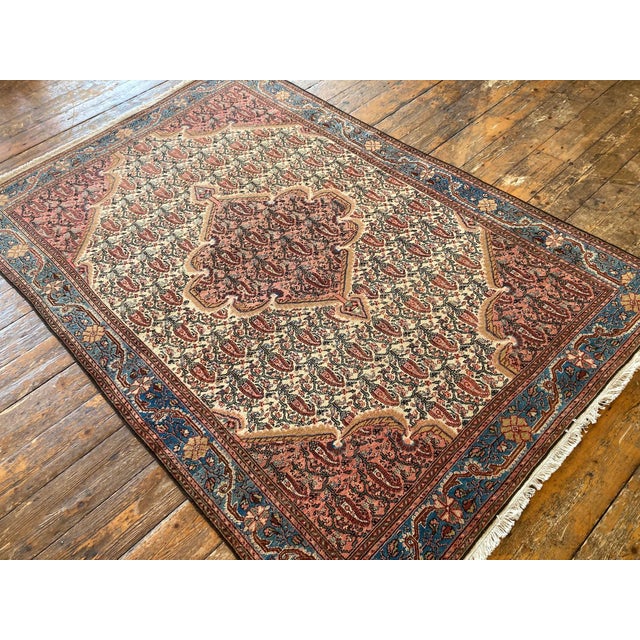 Antique Malayer Rug, 1890s For Sale - Image 4 of 16