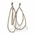 14 Karat Yellow Gold Modernist Dangle Long Hooped Earrings, Pair For Sale - Image 9 of 9