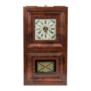 Early 19th Century American Bristol Walnut Case Wall Clock For Sale