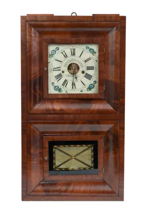 Early 19th Century American Bristol Walnut Case Wall Clock