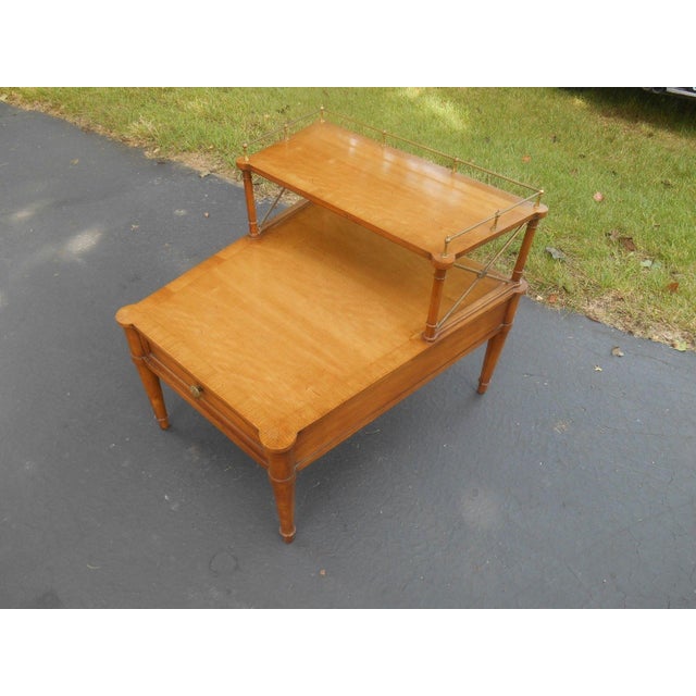 Vintage French Drexel Heritage Walnut Accent Table Chairish