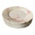 Early 20th Century Haviland Limoges Dinner Plates With Delicate Pink Swags of Flowers on White Bone China Set of 5 For Sale