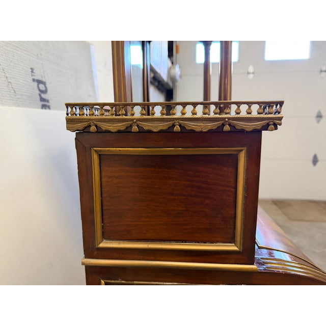 Antique 19th Century French Louis XVI Style Vernis Martin Cylinder "Bonheur Du Jour" Ladies Writing Desk For Sale - Image 17 of 17