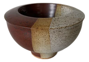Ted Randall (Alfred, Ny, 1914–1985) Organic Studio Pottery Pedestal Vessel