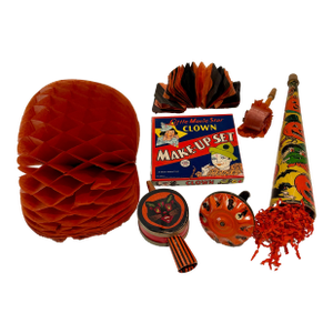Vintage 1930s Halloween Noisemakers and Decor