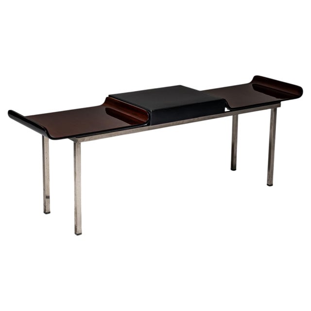 Wood Minimalist Bench by Campo & Graffi, Italy, Designed in 1958 For Sale - Image 7 of 9