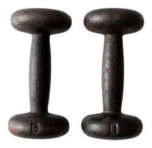 Vintage 5 Lb Hand Weights - a Pair