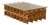 Mid-Century Italian Grid Coffee Table in Wood and Glass, 1960s For Sale