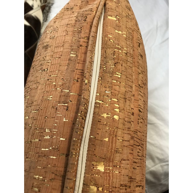 Contemporary Cork Custom Made Pillows - a Pair For Sale - Image 4 of 8