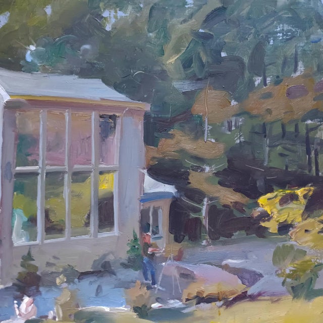 2000 - 2009 Famous Artist's Connecticut Studio, Original Oil Painting For Sale - Image 5 of 5
