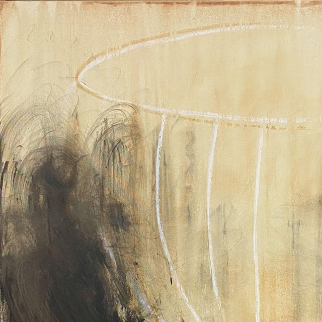 Textile Contemporary Abstract Mixed Media on Canvas "Soul Jar" by Paul Landauer For Sale - Image 7 of 9