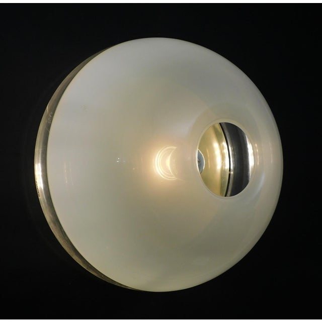 Plastic Mid 20th Century Italian Plexiglass Flush Mount by iGuzzini For Sale - Image 7 of 9