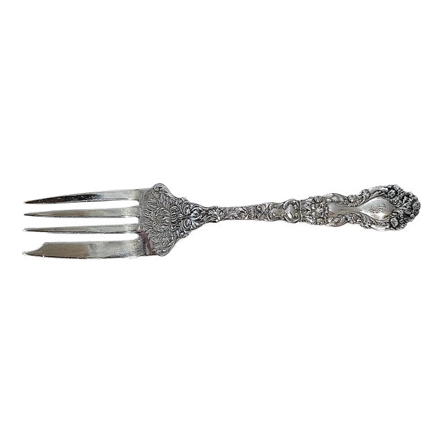 Antique Gorham Sterling Silver Cold Meat Serving Fork For Sale