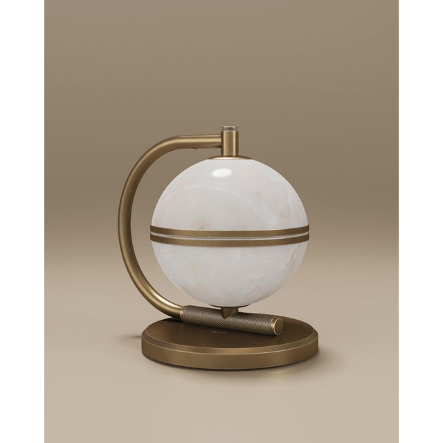 Goldenrod Oculus Table Lamp by Porus Studio For Sale - Image 8 of 12