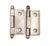 Pair of Vintage 1.375 X 1.5 In. Steel Right Hand Cabinet Door Hinges For Sale - Image 4 of 4