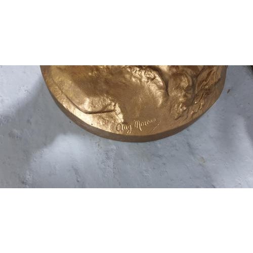 Art Nouveau Lamp in Bronze For Sale - Image 4 of 8