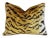 Scalamandre Le Tigre Tiger Silk Velvet Feather/Down Pillow 23" X 18" For Sale