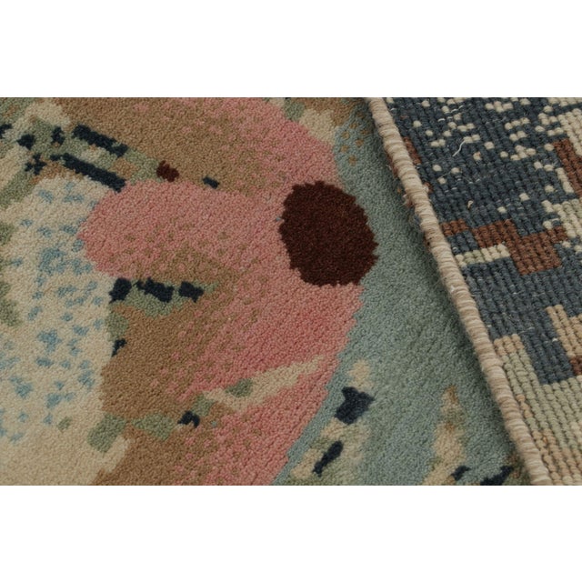 Cream Rug & Kilim’s Contemporary Abstract Rug With Polychromatic Floral Patterns For Sale - Image 8 of 8