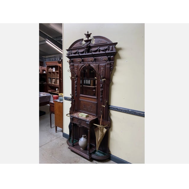 Antique Neo-Renaissance Wall Wardrobe, 1880 For Sale - Image 6 of 12