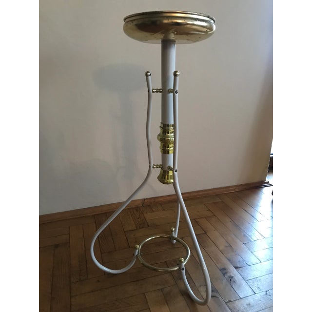 Gold Metal Planter in White and Gold, 1980s For Sale - Image 8 of 8