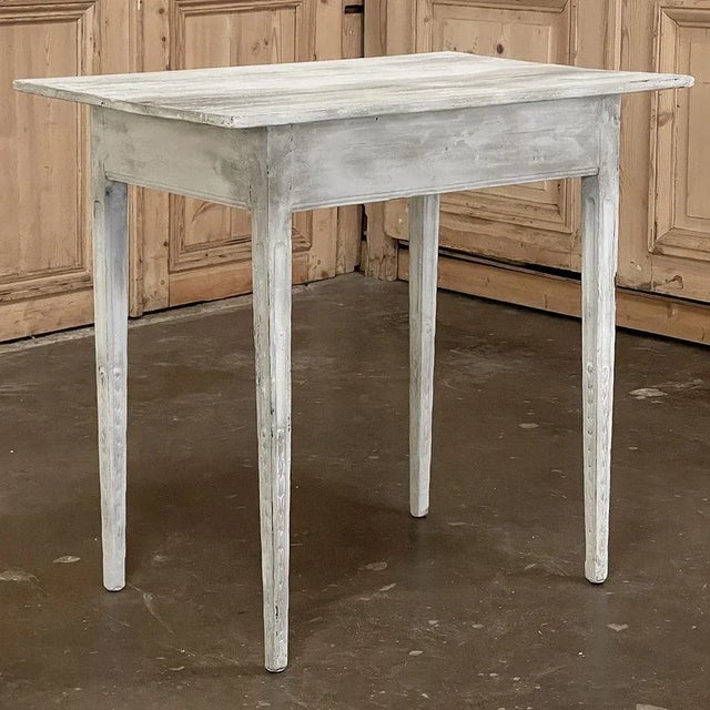 18th Century Country French Painted End Table For Sale - Image 10 of 14