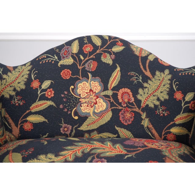 Federal Style Camelback Window Bench Settee For Sale - Image 11 of 18