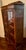 Victorian Antique Queen Anne English Oak Leaded-Glass Bookcase / Display Cabinet For Sale - Image 3 of 8