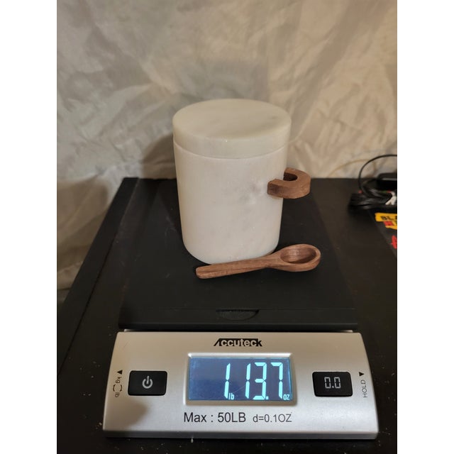 Williams Sonoma Marble Salt Cellar For Sale - Image 9 of 9