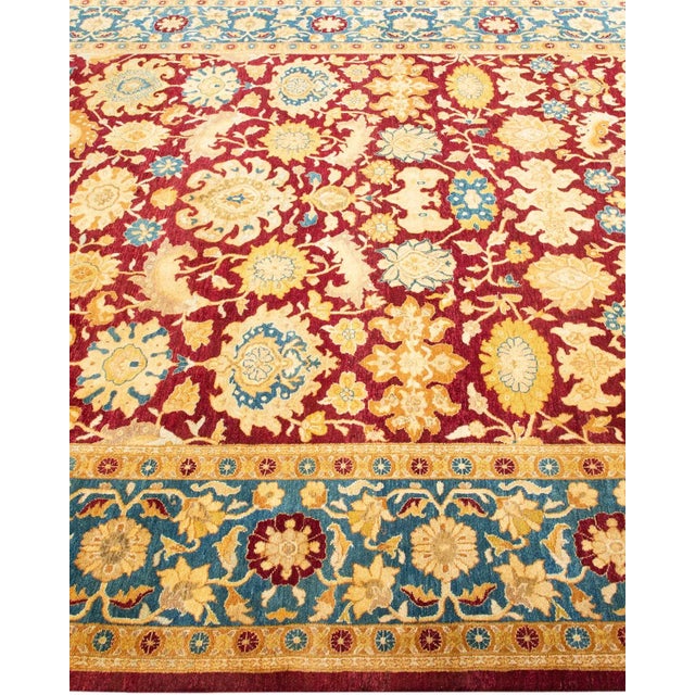 Solo Rugs Mogul, One-of-a-Kind Hand-Knotted Area Rug in Purple, 6' 3" x 8' 10" For Sale - Image 4 of 8