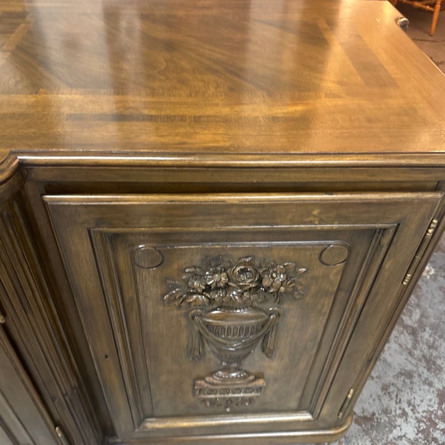 Maison Gouffé Paris Louis XVI Style Four-Door Carved Enfilade Buffet, Antique For Sale - Image 11 of 12