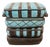 Hand-Painted Italian Ceramic Cushion Stool For Sale