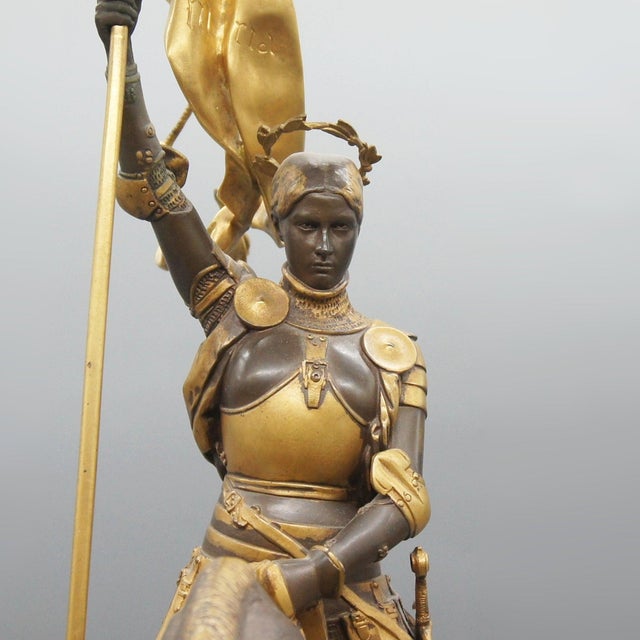 Metal Joan of Arc from Emmanuel Fremiet, 1880s For Sale - Image 7 of 14