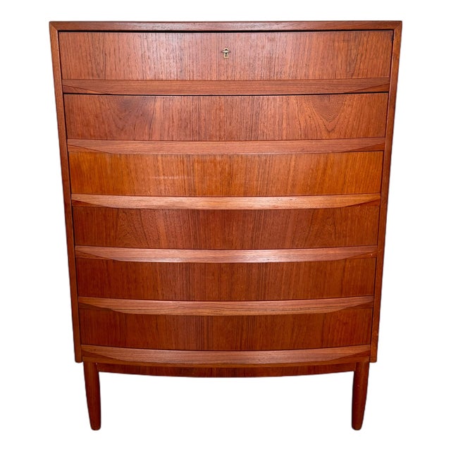 Mid-Century Modern Scandinavian Teak Chest of Drawers, 1960s For Sale