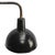 French Cast Iron and Black Opaline Wall Light For Sale - Image 5 of 6
