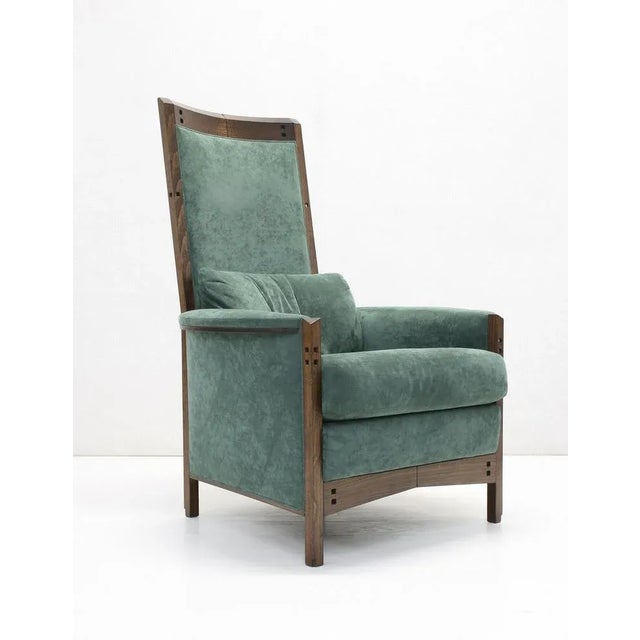 Art Deco Highback Peggy Galaxy Armchair by Umberto Asnago for Giorgetti, Italy, 1990s For Sale - Image 11 of 11