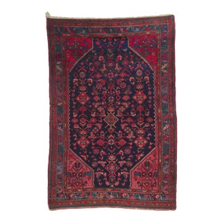 Early 20th Century Antique Persian Malayer Rug, 04'11 X 07'03 For Sale